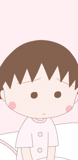 [2436x1125]樱桃小丸子 可爱 卡通 动画 苹果手机动漫壁纸图片