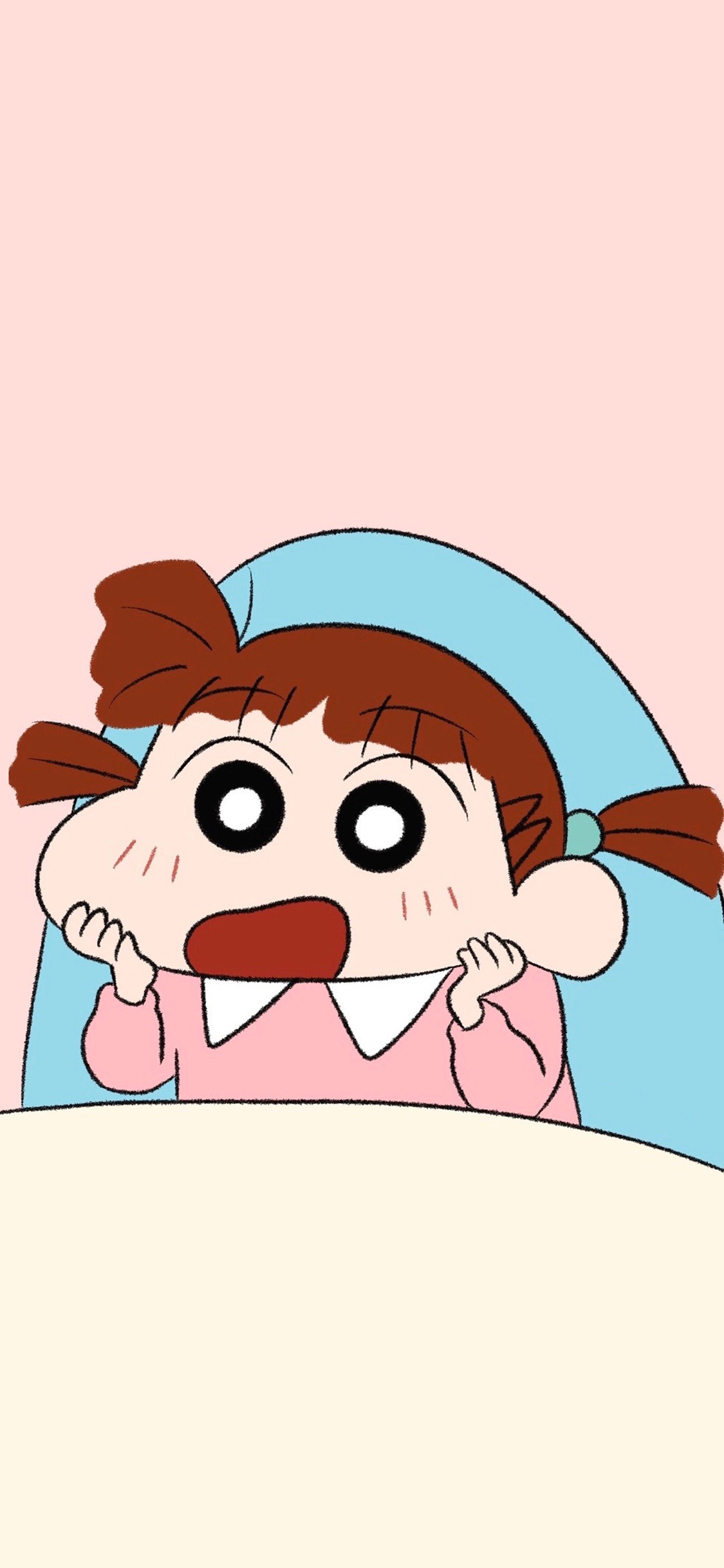 [2436×1125]樱田妮妮 蜡笔小新 动画 可爱 苹果手机动漫壁纸图片