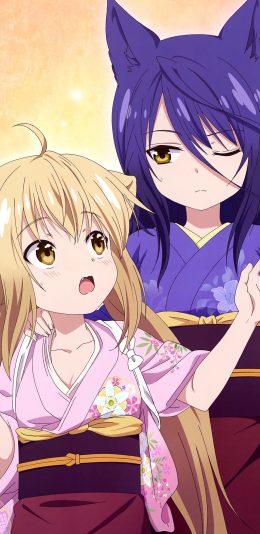 [2436x1125]此花绮谭 日本 漫画 柚 皋 和服 二次元 苹果手机动漫壁纸图片