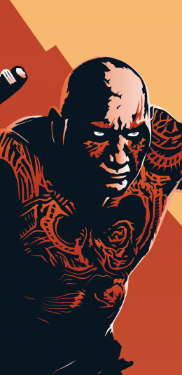 [2436x1125]毁灭者德拉克斯 漫威 超级英雄 漫画 欧美 复仇者联盟 苹果手机动漫壁纸图片