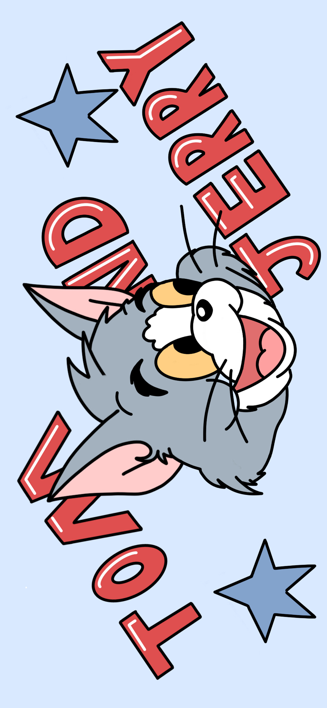 [2436×1125]汤姆猫 猫和老鼠 Tom 苹果手机动漫壁纸图片