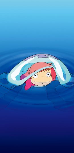 [2436x1125]波妞 悬崖上的金鱼公主 宫崎骏 日本 漫画 动画 苹果手机动漫壁纸图片