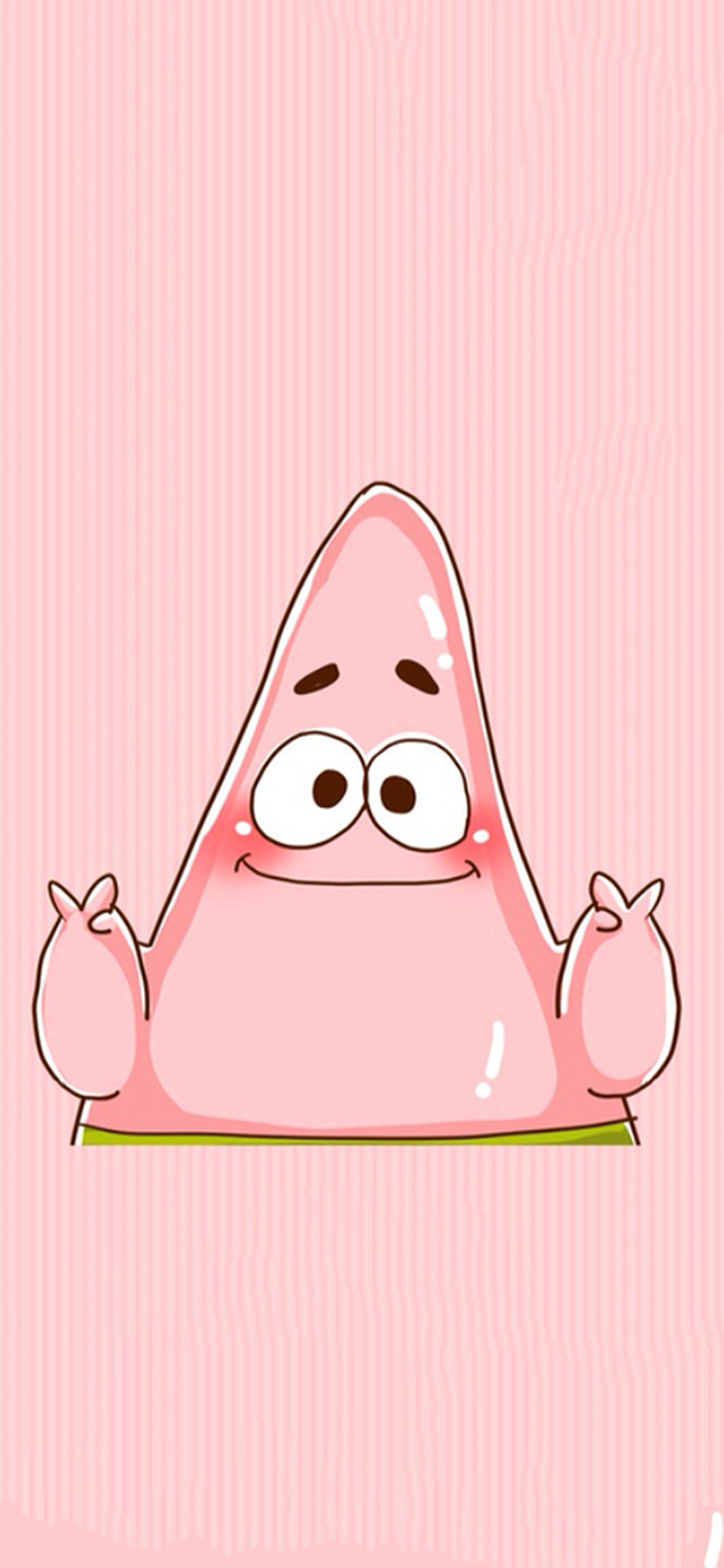 [2436×1125]派大星 海绵宝宝 动漫 卡通 粉 苹果手机动漫壁纸图片