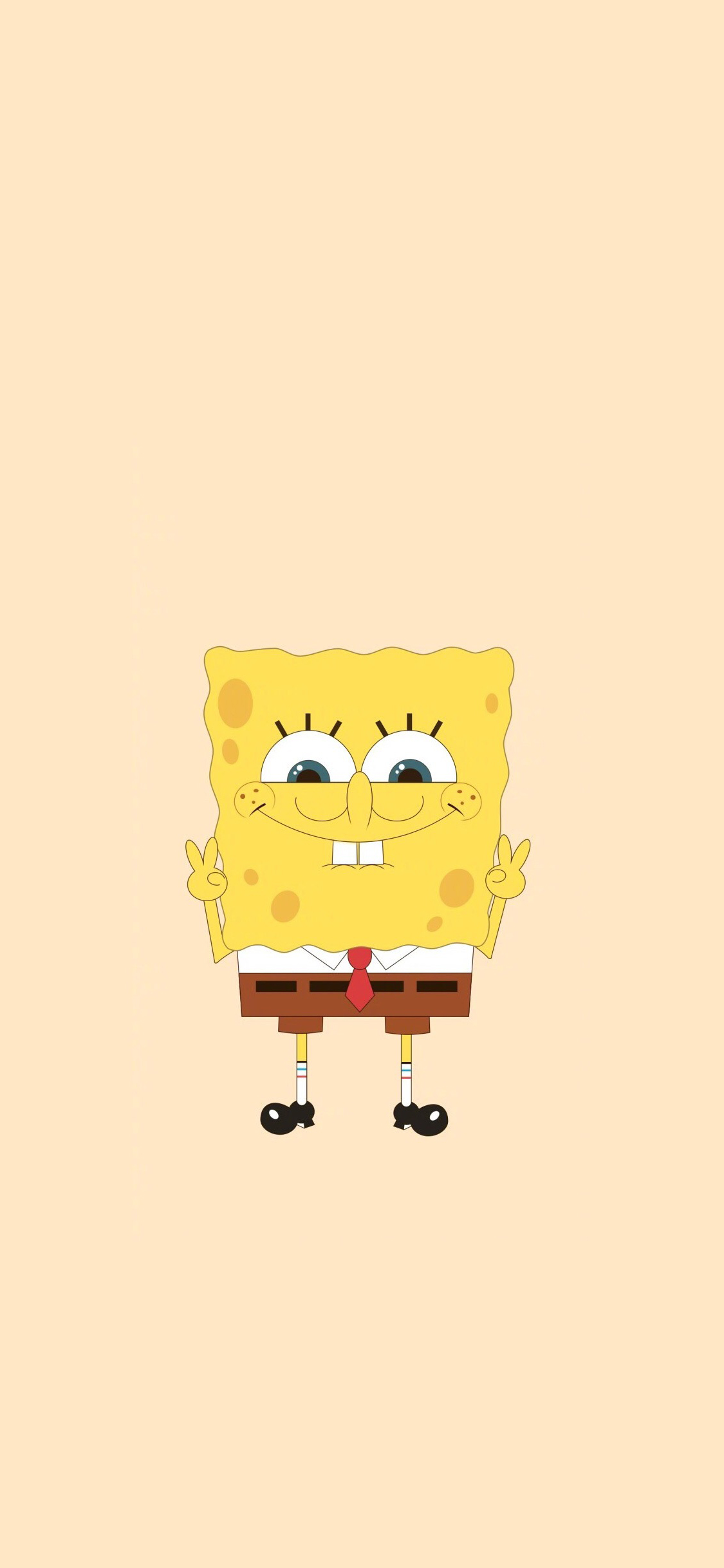 [2436×1125]海绵宝宝 动画 可爱 欧美 苹果手机动漫壁纸图片