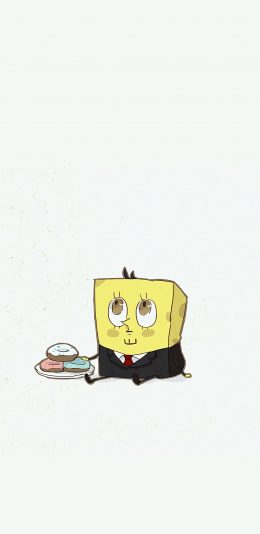 [2436x1125]海绵宝宝 可爱 动画 苹果手机动漫壁纸图片