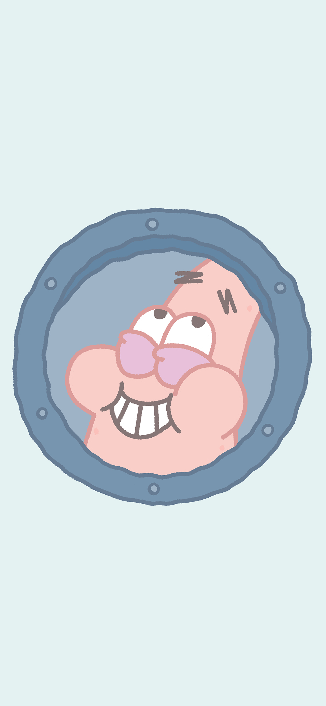 [2436×1125]海绵宝宝 派大星 动画 可爱 苹果手机动漫壁纸图片