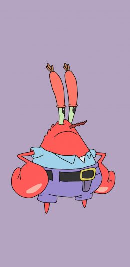 [2436x1125]海绵宝宝 蟹老板 动画 苹果手机动漫壁纸图片