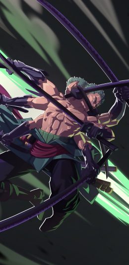 [2436x1125]海贼王 三刀流 罗罗亚索隆 苹果手机动漫壁纸图片