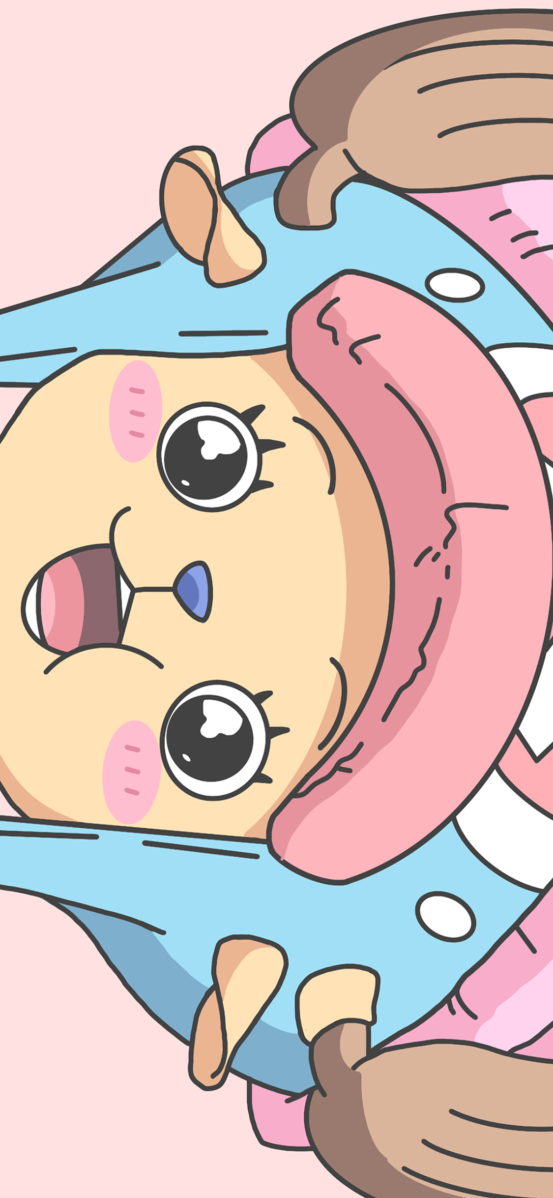 [2436×1125]海贼王 乔巴 草帽 粉 可爱 日漫 苹果手机动漫壁纸图片