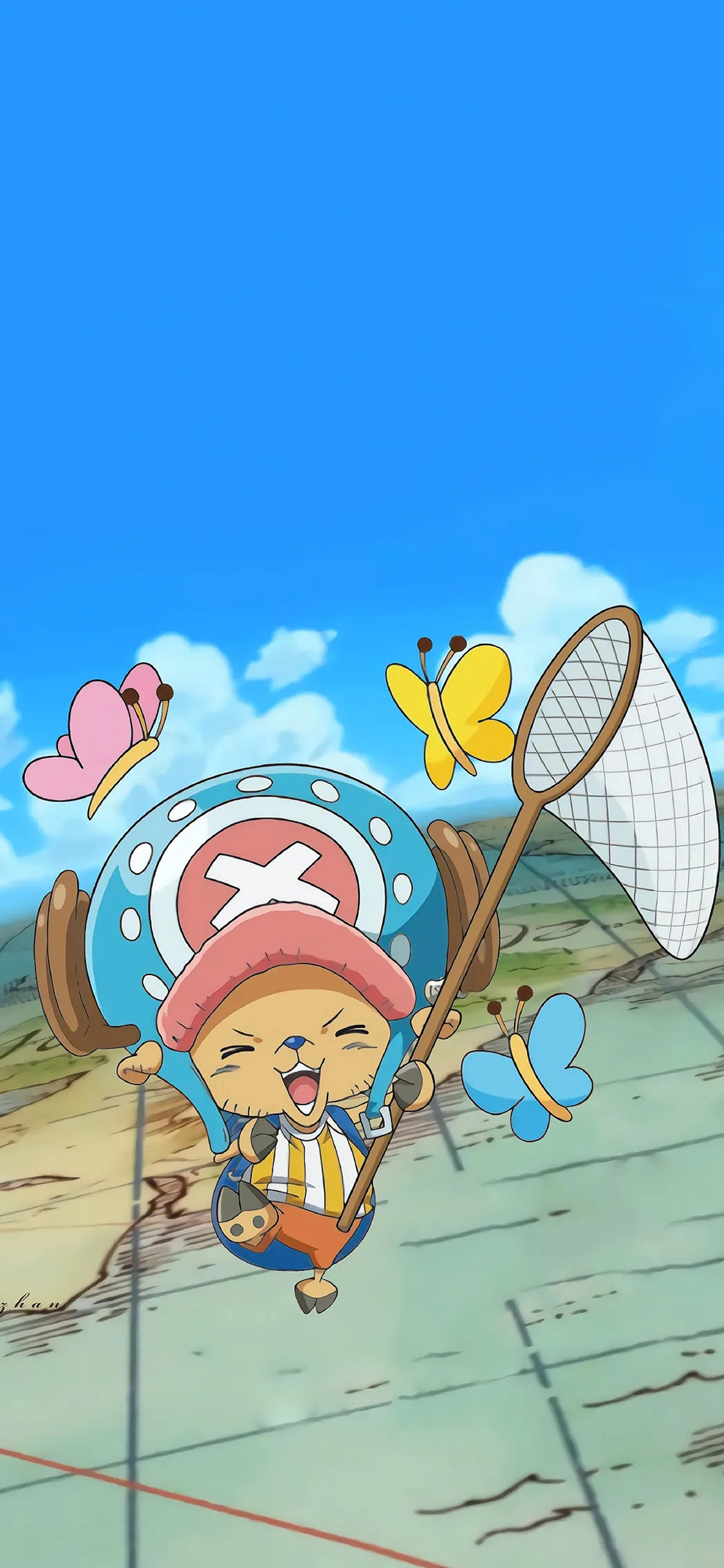 [2436×1125]海贼王 乔巴 麋鹿 草帽海贼团 苹果手机动漫壁纸图片