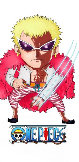 [2436x1125]海贼王 多弗朗明哥 七武海 苹果手机动漫壁纸图片