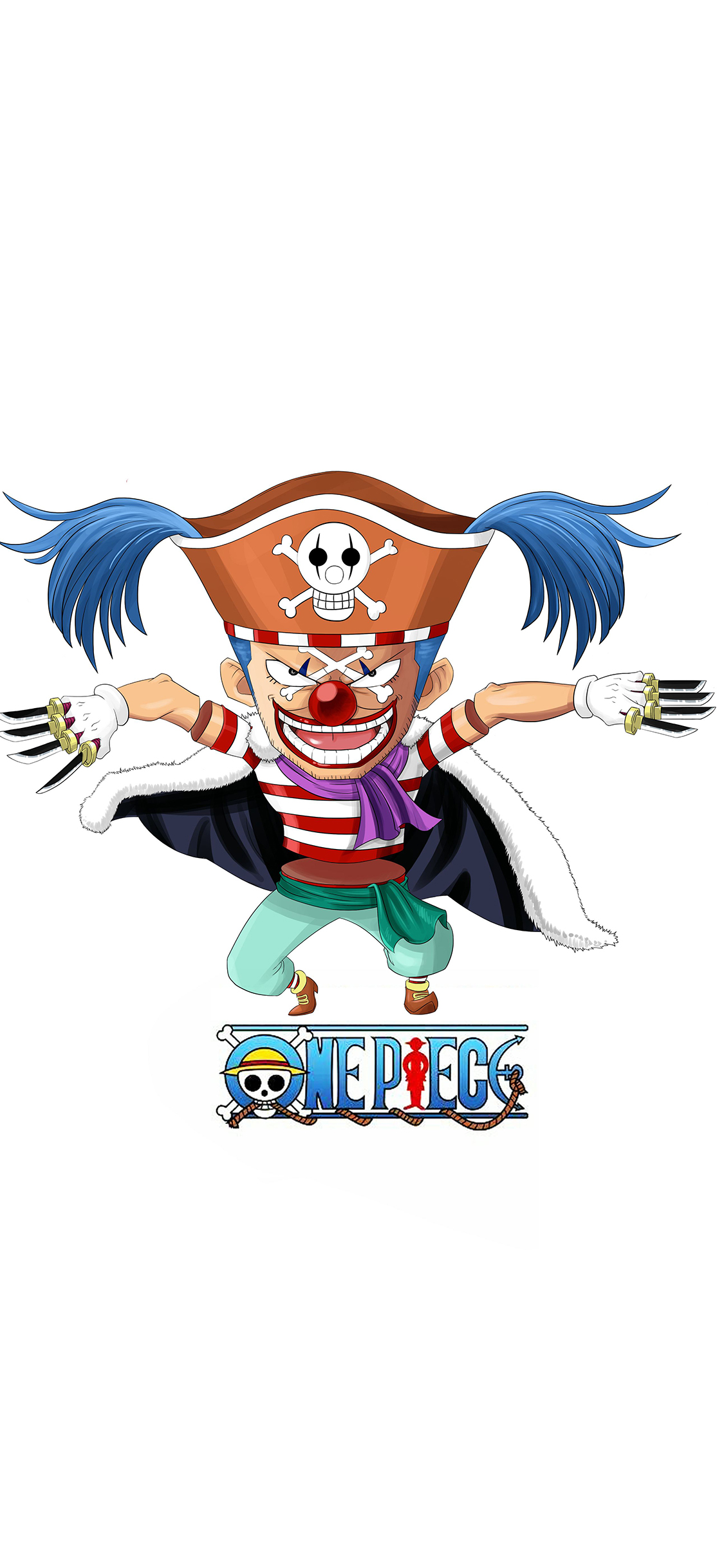 [2436×1125]海贼王 巴基 小丑 one piece 苹果手机动漫壁纸图片