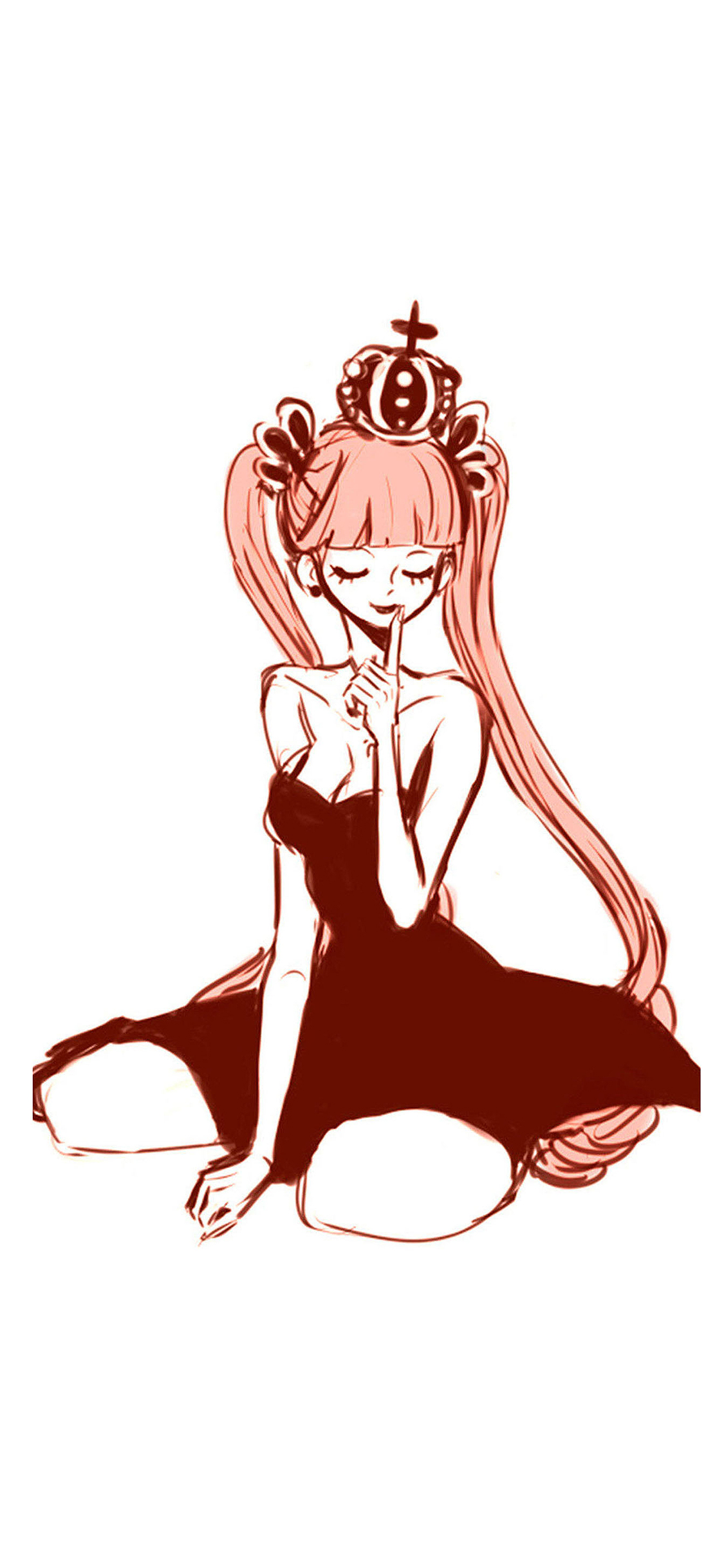 [2436×1125]海贼王 幽灵公主佩罗娜 苹果手机动漫壁纸图片