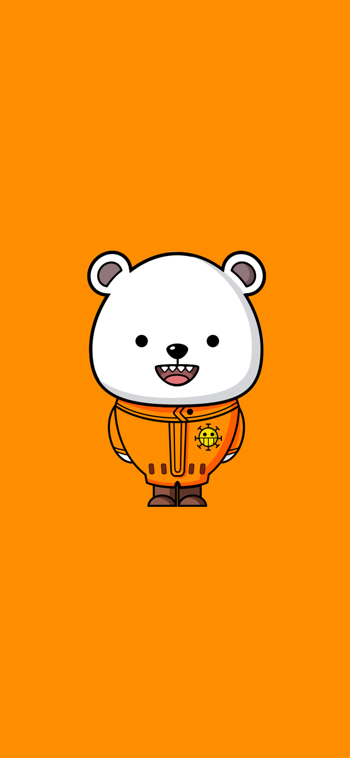 [2436×1125]海贼王 贝波 红心海贼团 熊 苹果手机动漫壁纸图片