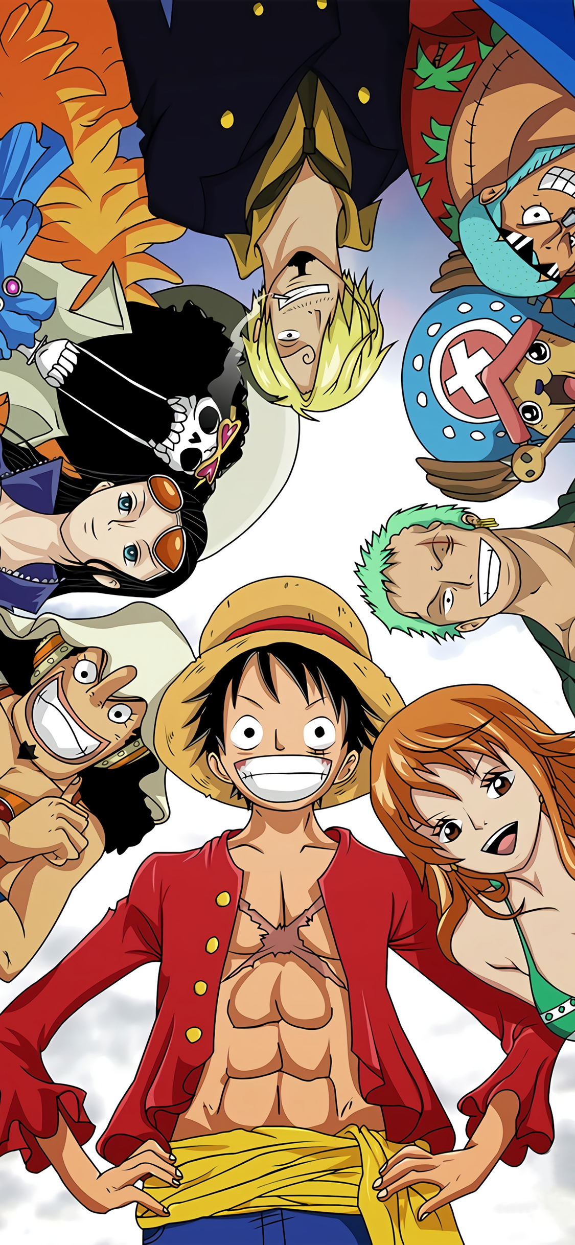 [2436×1125]海贼王 路飞 合照 乔巴 日本 漫画 苹果手机动漫壁纸图片