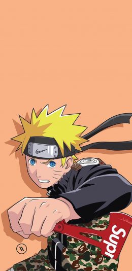 [2436x1125]漩涡鸣人 火影忍者 日本 漫画 潮服 苹果手机动漫壁纸图片