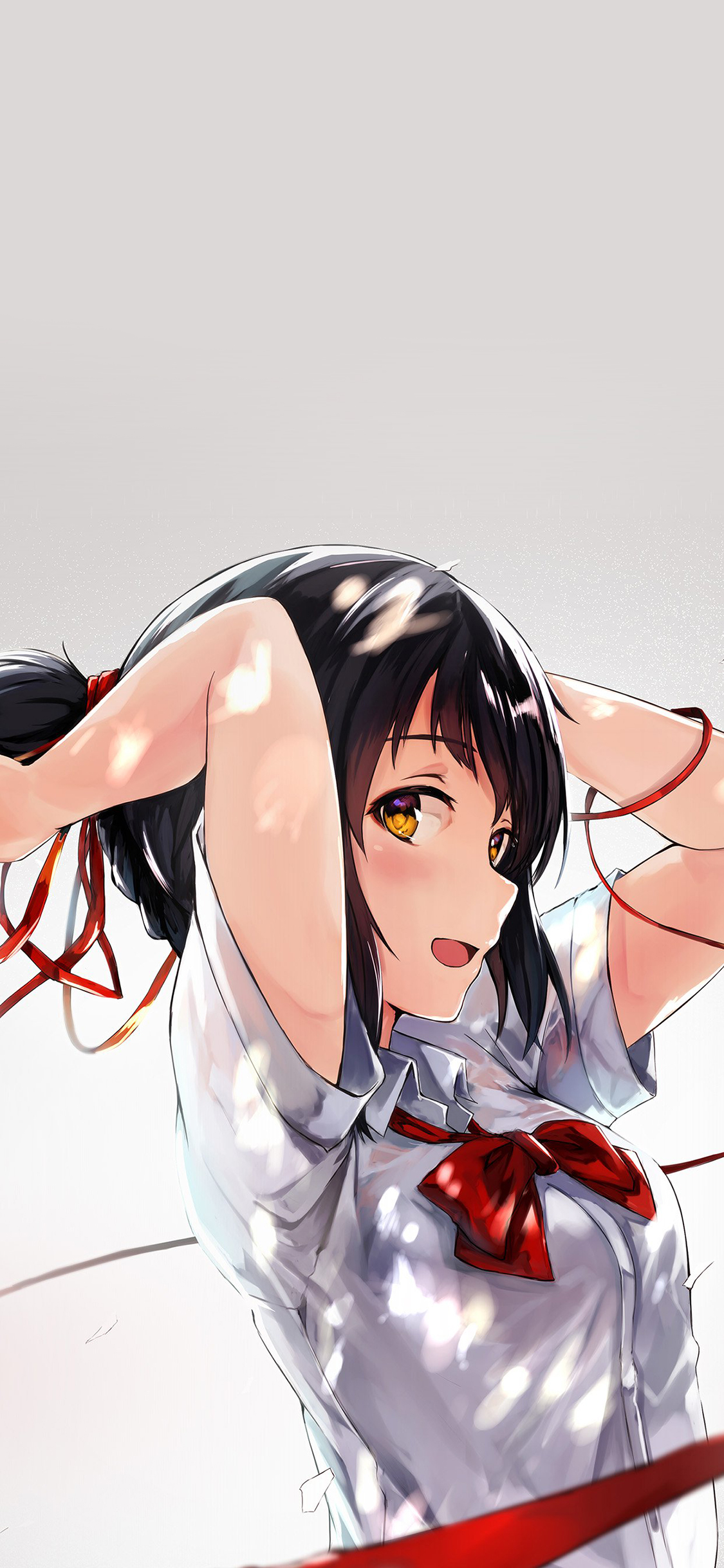 [2436×1125]漫画 少女 二次元 制服 苹果手机动漫壁纸图片