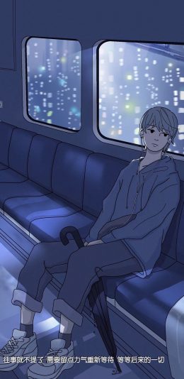 [2436x1125]漫画 迷失东京 往事就不提了 苹果手机动漫壁纸图片