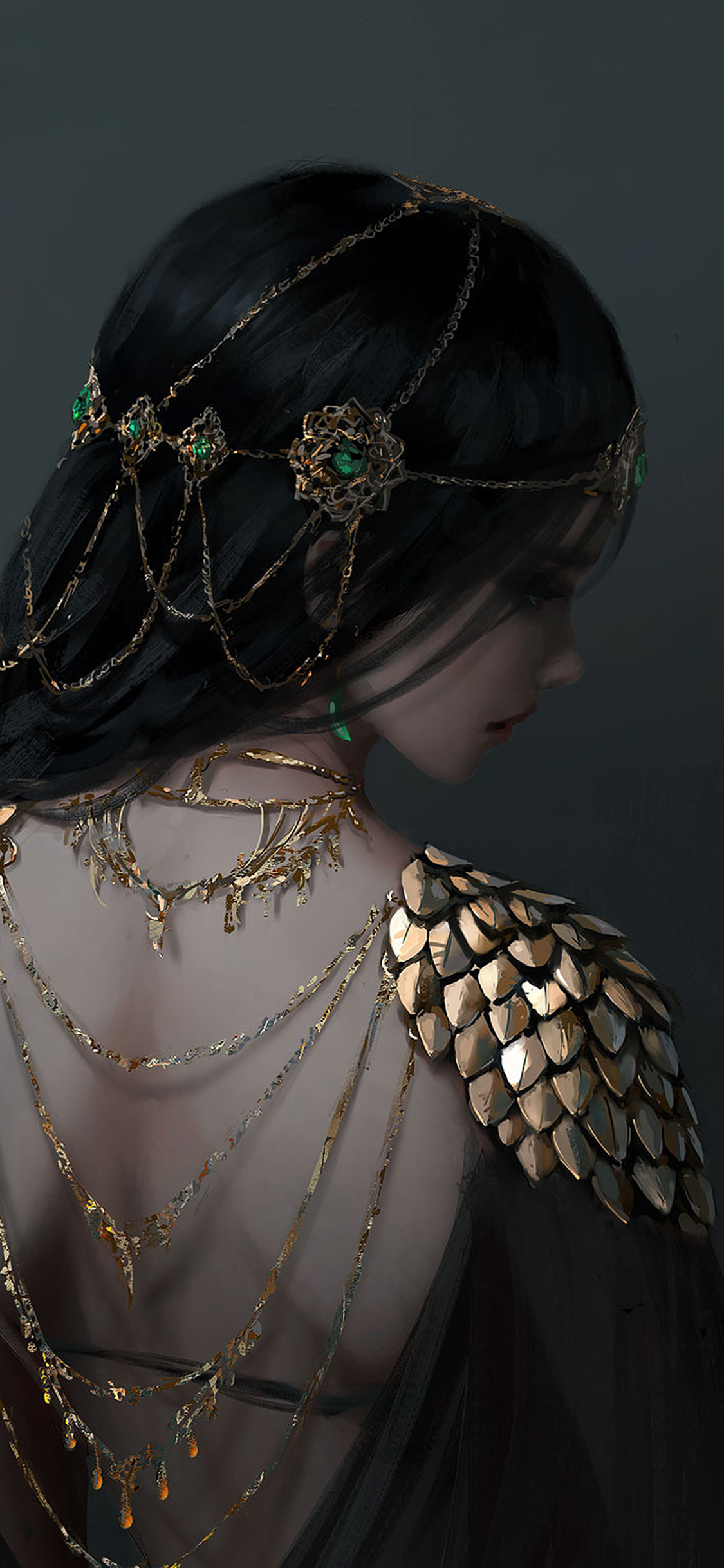 [2436×1125]漫画 风铃 鬼刀 饰品 苹果手机动漫壁纸图片