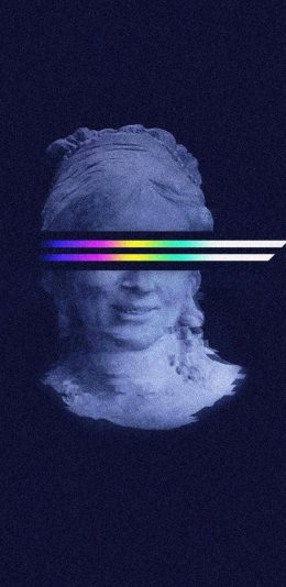 [2436x1125]潮图 人像 色彩 渐变 苹果手机动漫壁纸图片