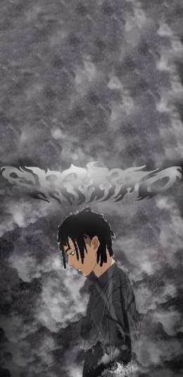 [2436x1125]潮图 潮流 rapper 歌手 脏辫 苹果手机动漫壁纸图片