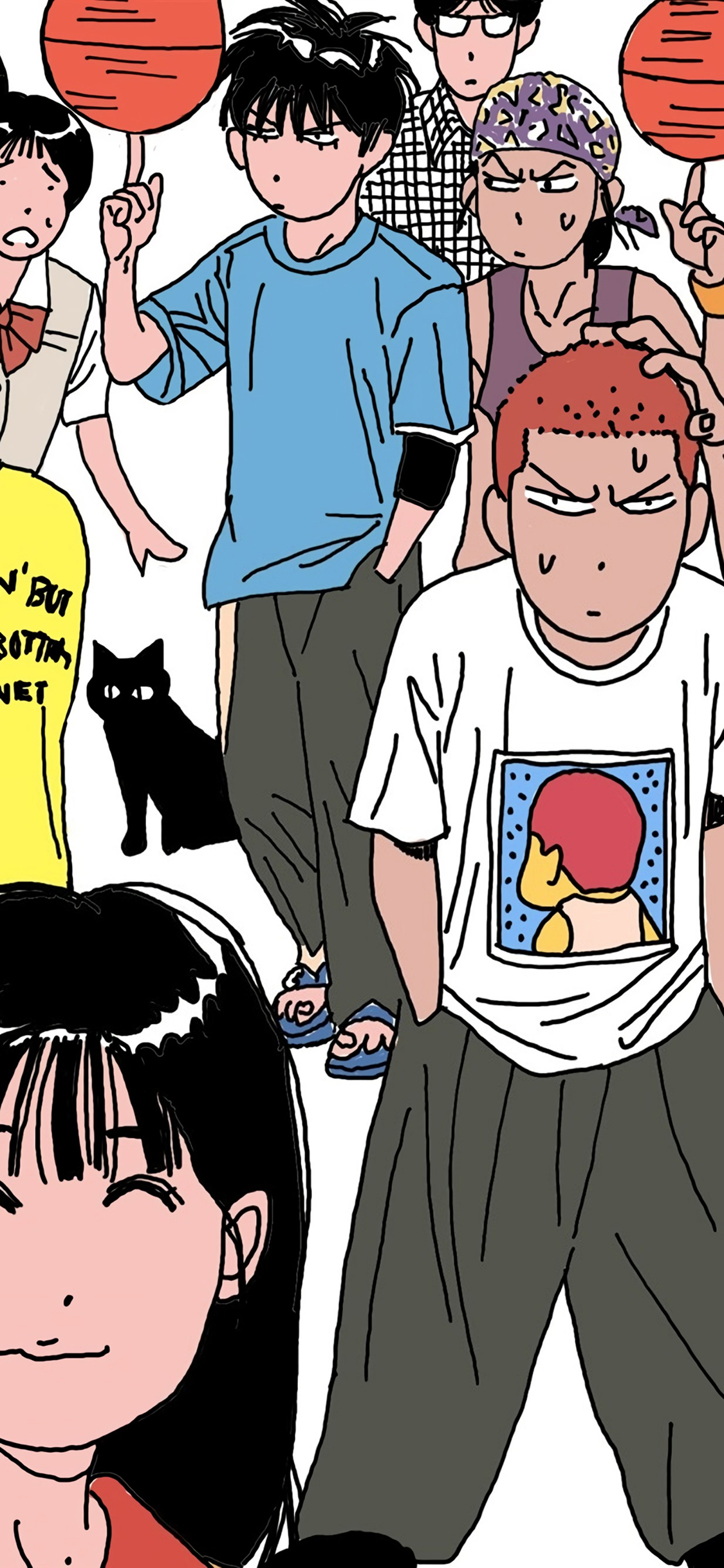 [2436×1125]灌篮高手 流川枫 日本 漫画 苹果手机动漫壁纸图片