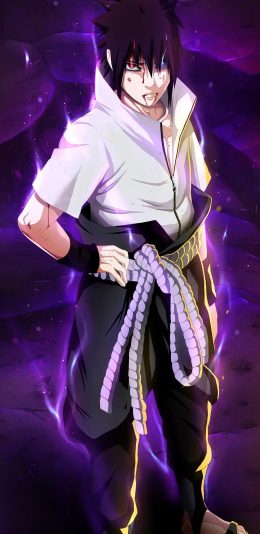 [2436x1125]火影忍者 日本 漫画 宇智波佐助 苹果手机动漫壁纸图片