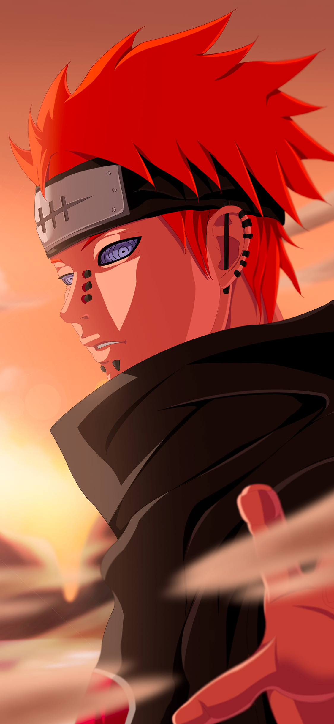 [2436×1125]火影忍者 日本 漫画 晓组织 佩恩 苹果手机动漫壁纸图片