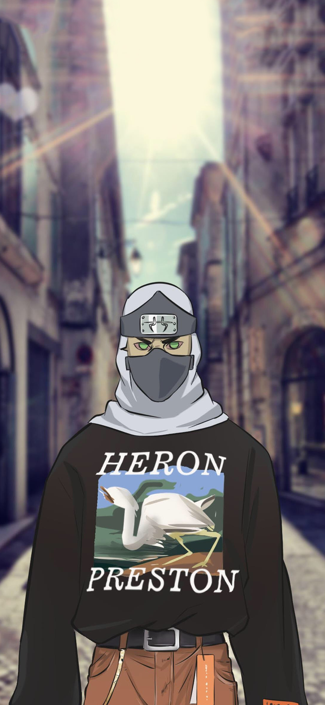 [2436×1125]火影忍者 日本 漫画 潮服 潮流 角都 苹果手机动漫壁纸图片