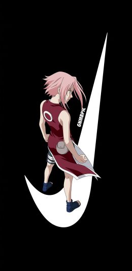 [2436x1125]火影忍者 日本 漫画 耐克 春野樱 苹果手机动漫壁纸图片