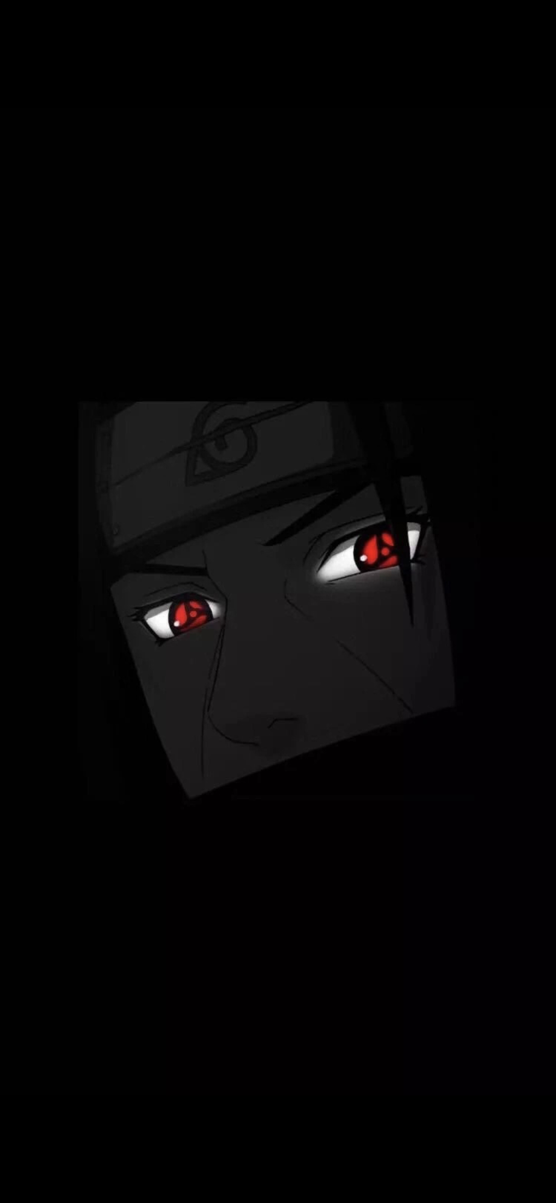 [2436×1125]火影忍者 漫画 日本 黑色 眼睛 苹果手机动漫壁纸图片