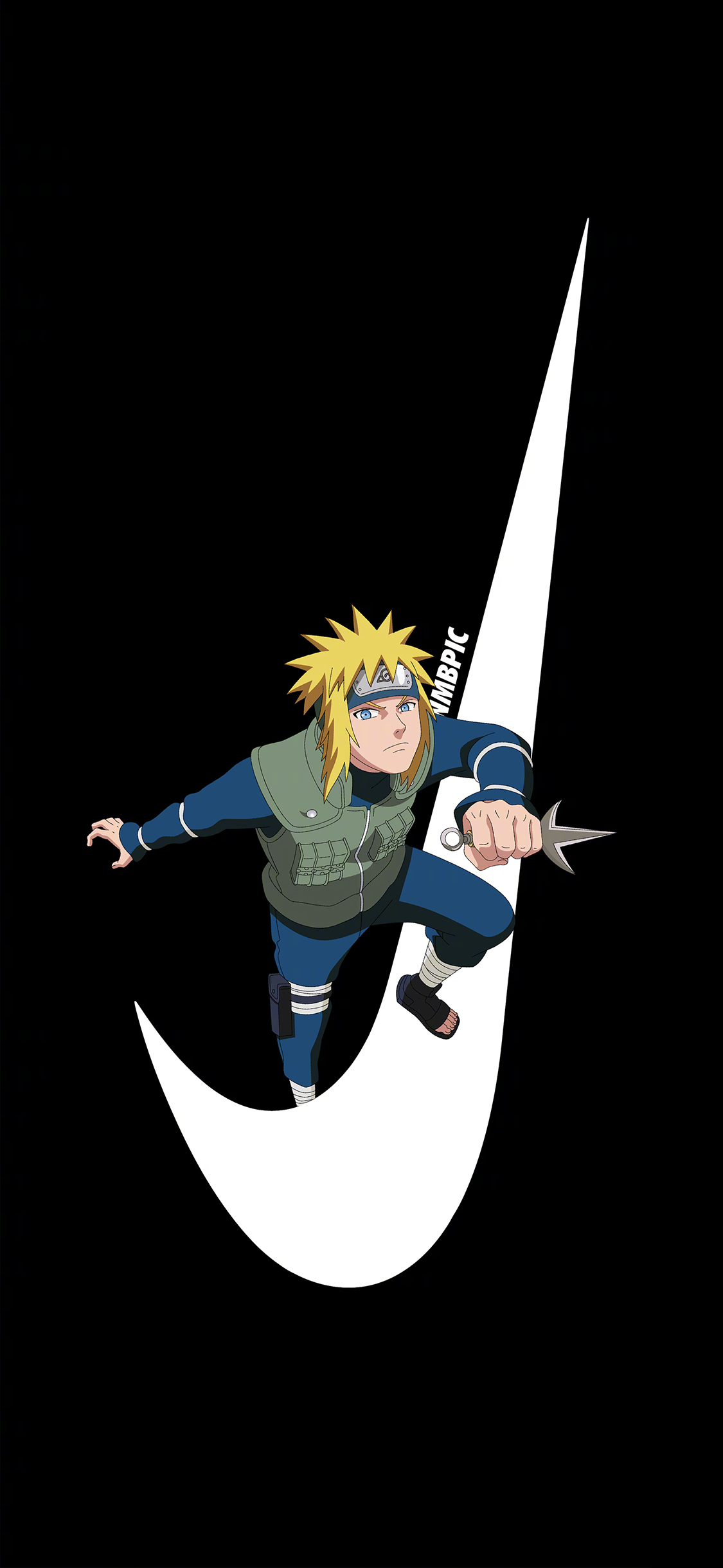 [2436×1125]火影忍者 漫画 耐克 logo 日本 苹果手机动漫壁纸图片