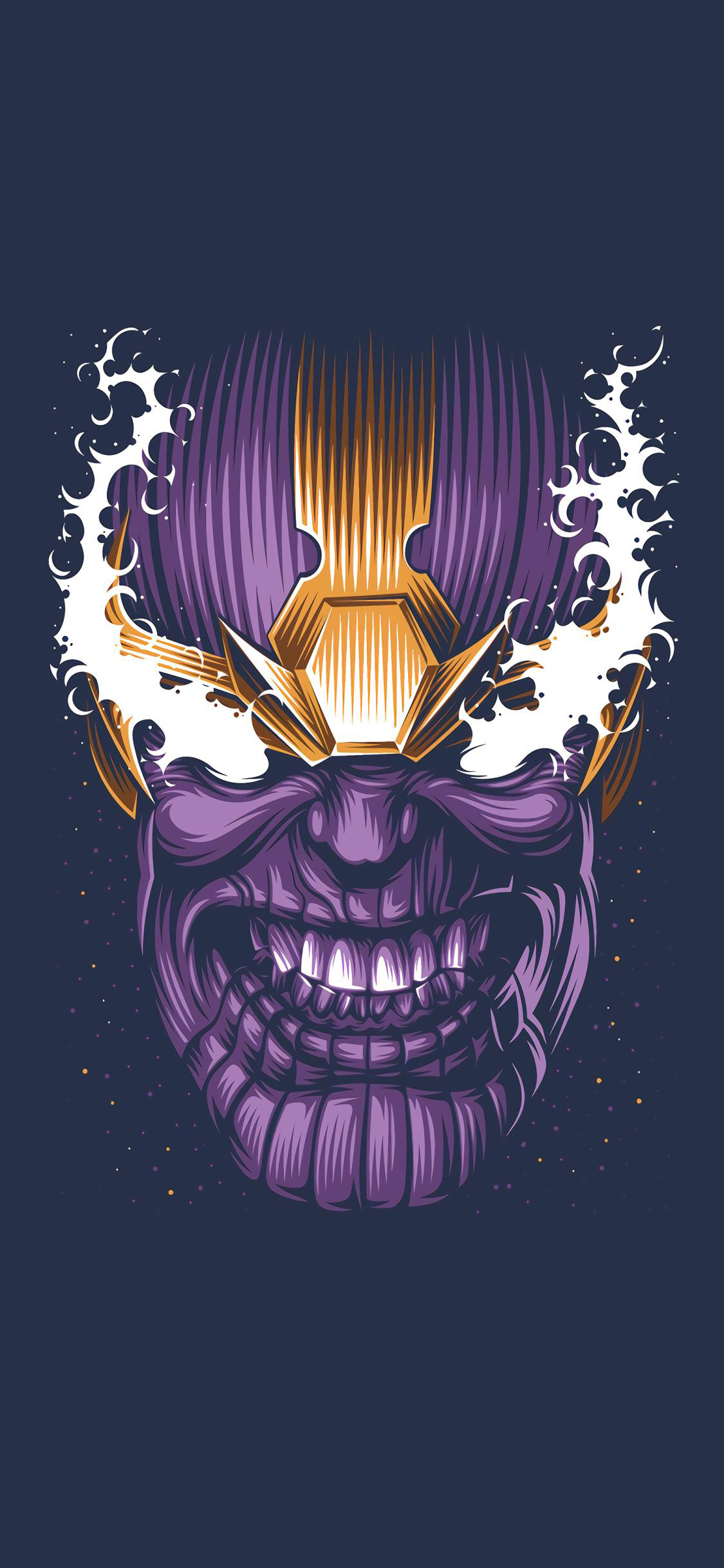 [2436×1125]灭霸 漫威 超级英雄 英雄者联盟 欧美 苹果手机动漫壁纸图片