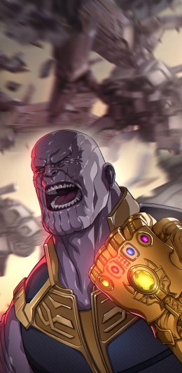 [2436x1125]灭霸 超级英雄 欧美 复仇者联盟 漫威 苹果手机动漫壁纸图片