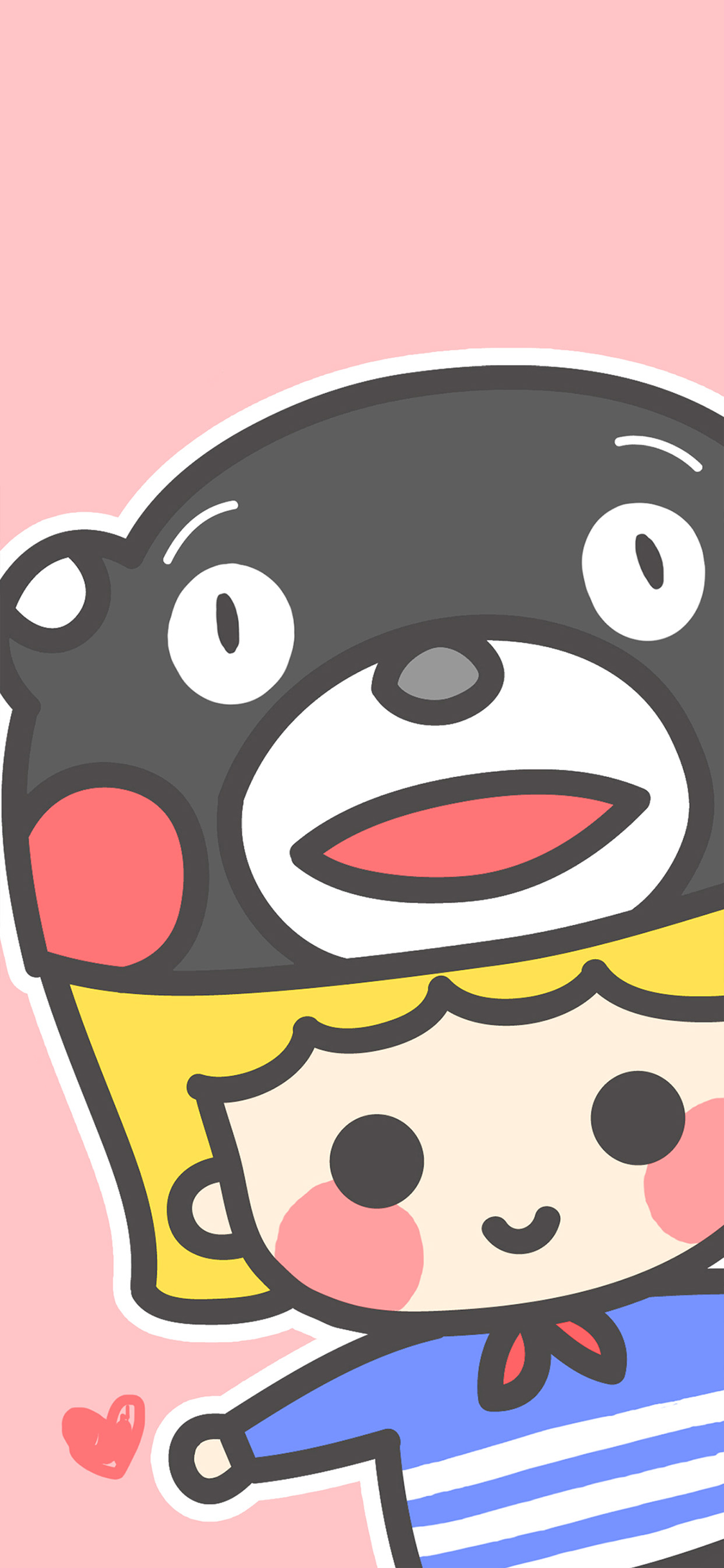 [2436×1125]熊本熊 帽子 女孩 卡通 可爱 苹果手机动漫壁纸图片