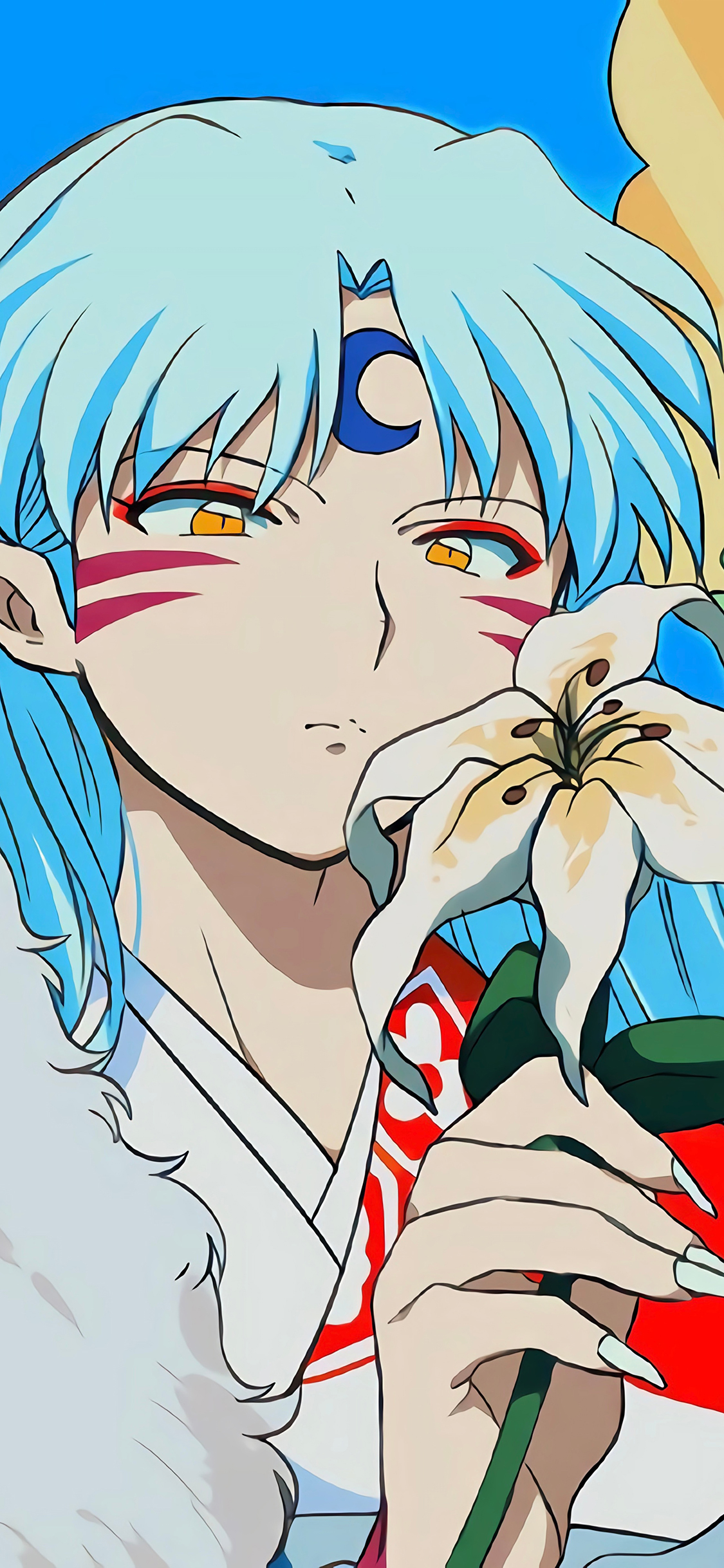 [2436×1125]犬夜叉 杀生丸 日本 漫画 苹果手机动漫壁纸图片