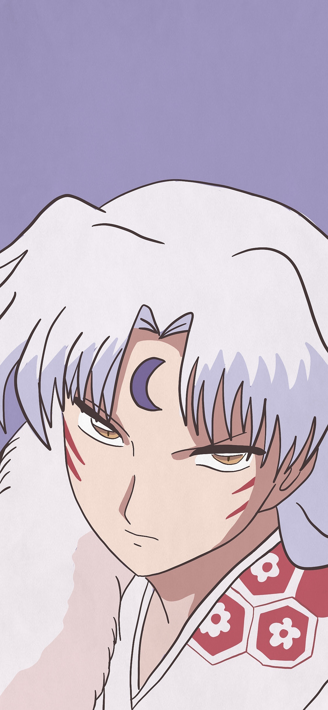 [2436×1125]犬夜叉 杀生丸 日漫 动画 苹果手机动漫壁纸图片