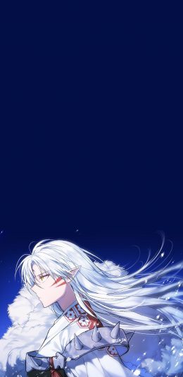 [2436x1125]犬夜叉 漫画 杀生丸 月牙 日本 苹果手机动漫壁纸图片