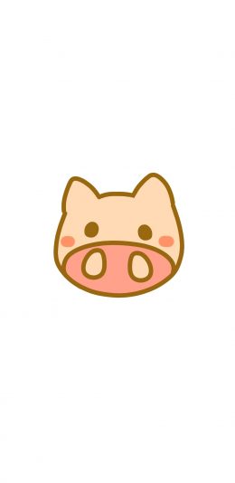 [2436x1125]猪 卡通 简笔 可爱 动物 萌 苹果手机动漫壁纸图片