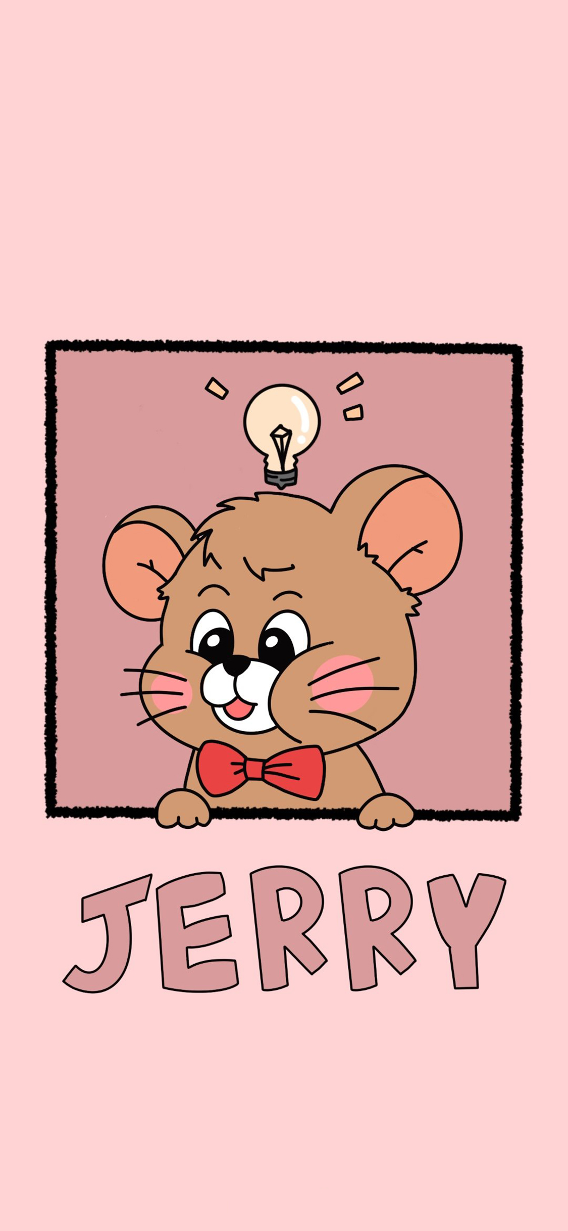 [2436×1125]猫和老鼠 杰瑞鼠 Jerry 苹果手机动漫壁纸图片