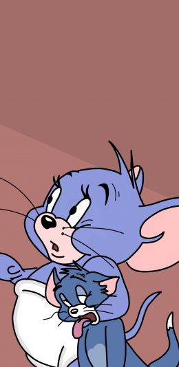 [2436x1125]猫和老鼠 汤姆猫 杰瑞鼠 动画 苹果手机动漫壁纸图片