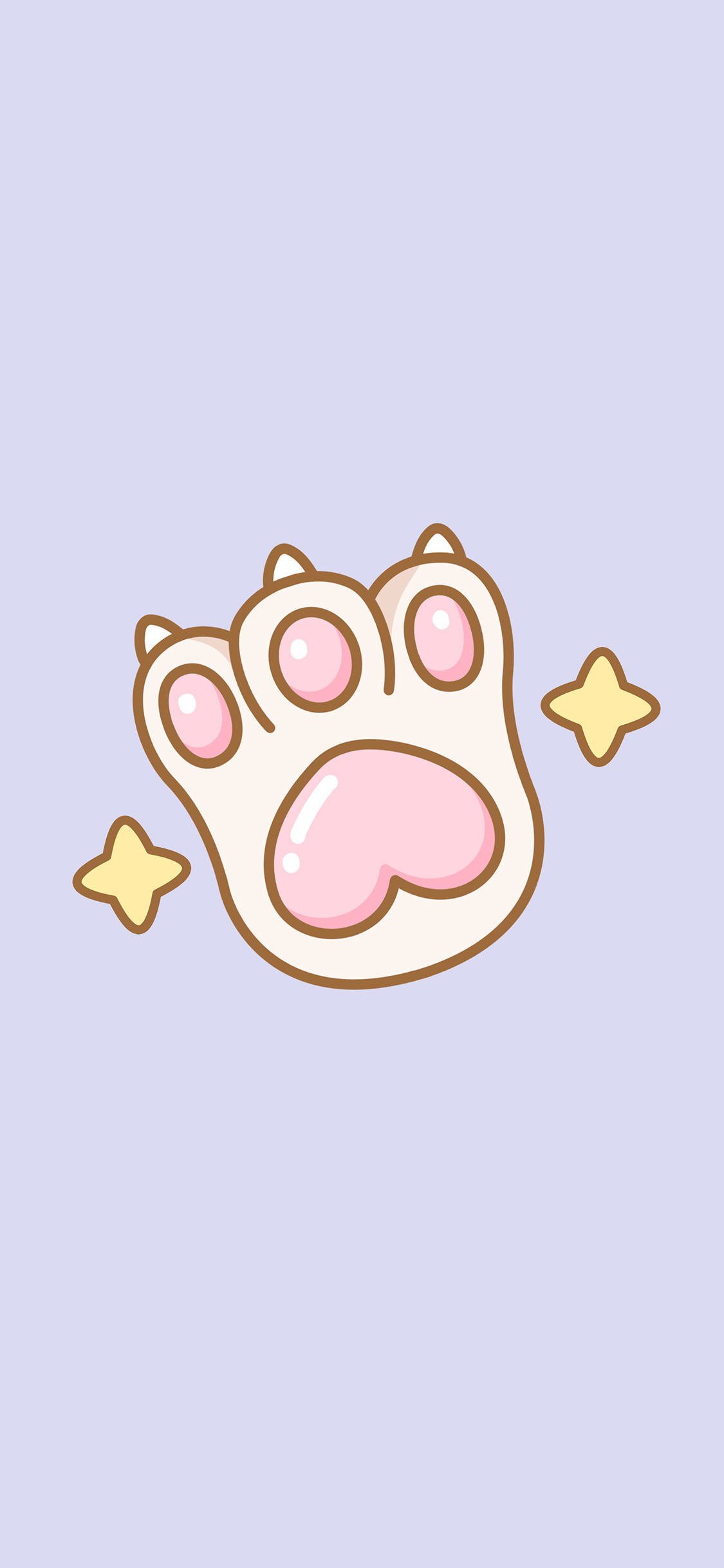 [2436×1125]猫爪 可爱 爪子 萌咔便利店 苹果手机动漫壁纸图片