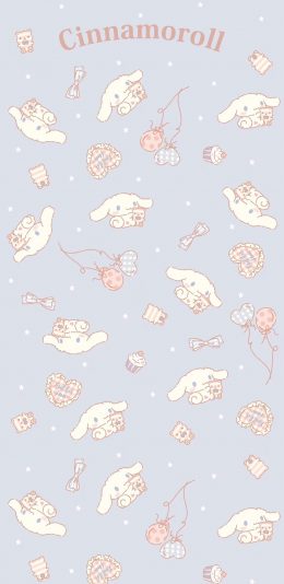 [2436x1125]玉桂狗 平铺 爱心 气球 蛋糕 苹果手机动漫壁纸图片