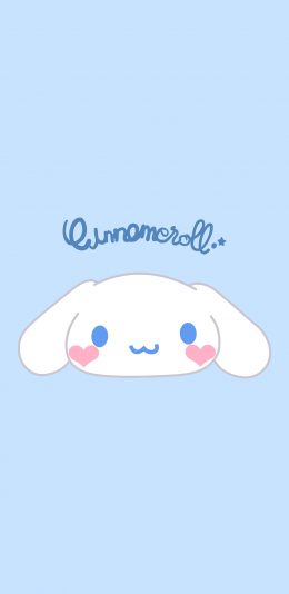 [2436x1125]玉桂狗 蓝色 卡通 可爱 少女心 苹果手机动漫壁纸图片