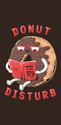 [2436x1125]甜甜圈 donut disturb 苹果手机动漫壁纸图片