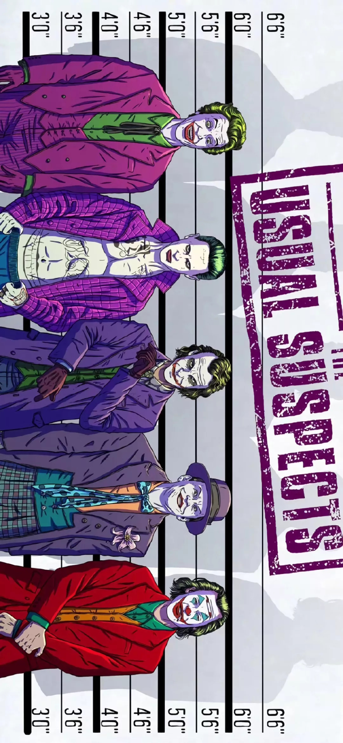 [2436×1125]电影 主角 小丑 合集 苹果手机动漫壁纸图片