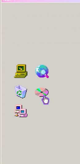 [2436x1125]电脑 桌面 图标 光碟 回收站 我的电脑 苹果手机动漫壁纸图片