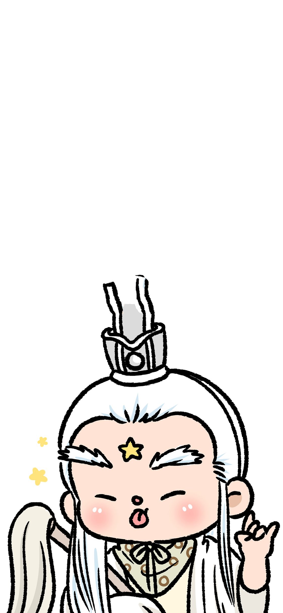 [2436×1125]电视剧 春光灿烂猪八戒 太白金星 Q版 苹果手机动漫壁纸图片