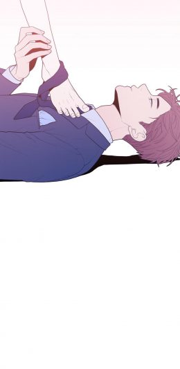 [2436x1125]男子 漫画 二次元 美男 少年 脚 苹果手机动漫壁纸图片