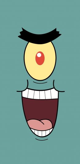 [2436x1125]痞老板 海绵宝宝 张嘴 动画 苹果手机动漫壁纸图片